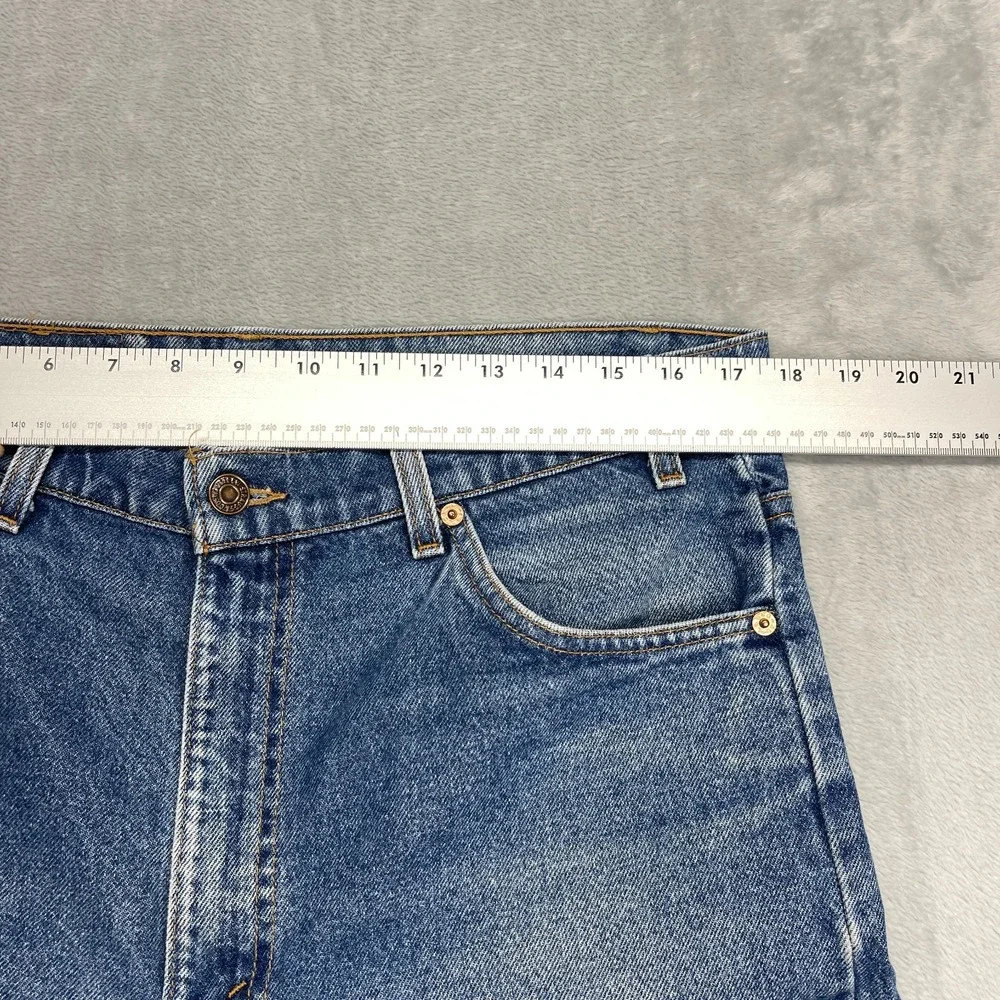 Vtg Levi's Jeans Mens 36x30 Blue Denim Mid Rise 517 Orange Tab Bootcut Leg USA